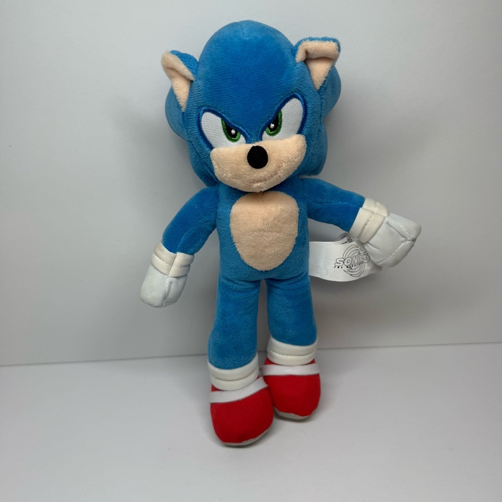 Sonic The Hedgehog 3 Movie Character 9” Game Plush 2024 Sega Jakks Pacific